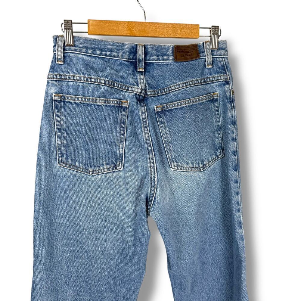 L.L. Bean Jeans Womens 10 Regular Medium Wash Classic Fit High Rise Mom Vintage - Picture 7 of 12